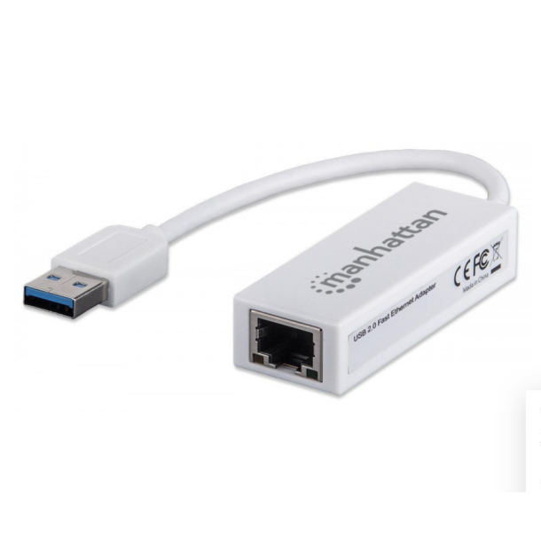 USB 2.0 til Ethernet adapter - 100 Mbps