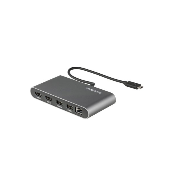 StarTech.com Thunderbolt 3 Mini Dock - Portable Dual Monitor TB3 Laptop Docking Station HDMI 4K 60Hz