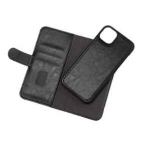 iPhone 14 Plus / Pro Max Cover - Flip med pung - Sort