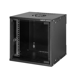 Network cabinet / wall rack 10 inch, 6U, assembled, black