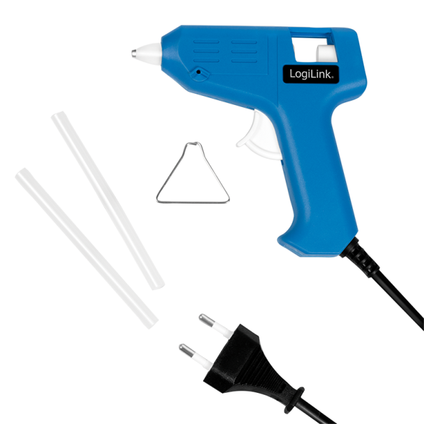 Mini hot glue gun, 10 W, blue