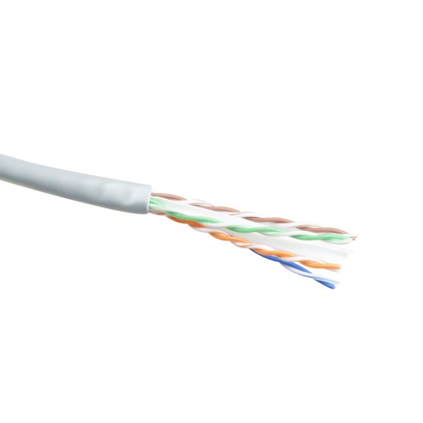 ACT CAT6 U/UTP solid twisted pair cable, PVC, AWG 24, CPR: B2ca, 500 m