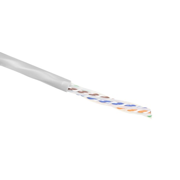 ACT Cat 6A U/UTP solid installation cable, PVC Eca 23AWG grey 305 meter