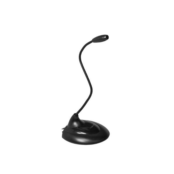 LogiLink Multimedia microphone with stand foot and flexible neck