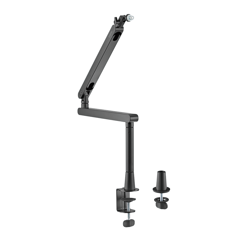 LogiLink Professional, fully swiveling boom microphone arm, black