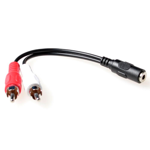 ACT 3,5MM STEREO-2XRCA F/M 0.15M