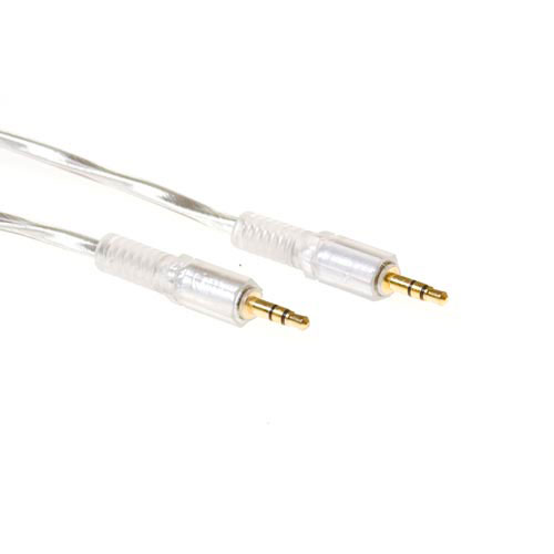 ACT 5 meter High quality audio connection cable 1x 3,5 mmm jack male - 1x 3.5mm stereo jack male