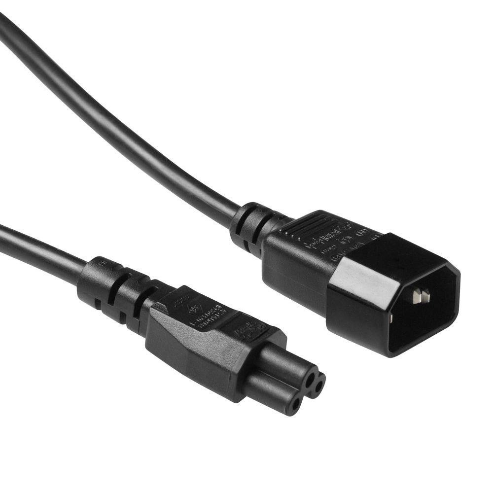 ACT POWERCORD C14-C5 BLACK 2.00M