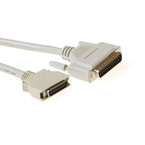 ACT IEEE1284 cab. 25 pin D-sub male - 36-polig HP Centronics male 3,00 m