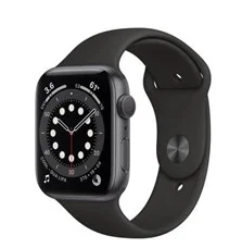 Apple Watch Series 6 GPS 44mm Space Gray Aluminium Case with Black Sport Band