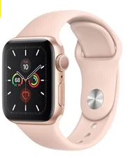 Apple Watch Series 5 (GPS) 40mm Gold Aluminum Case with Pink Sand Sport Band