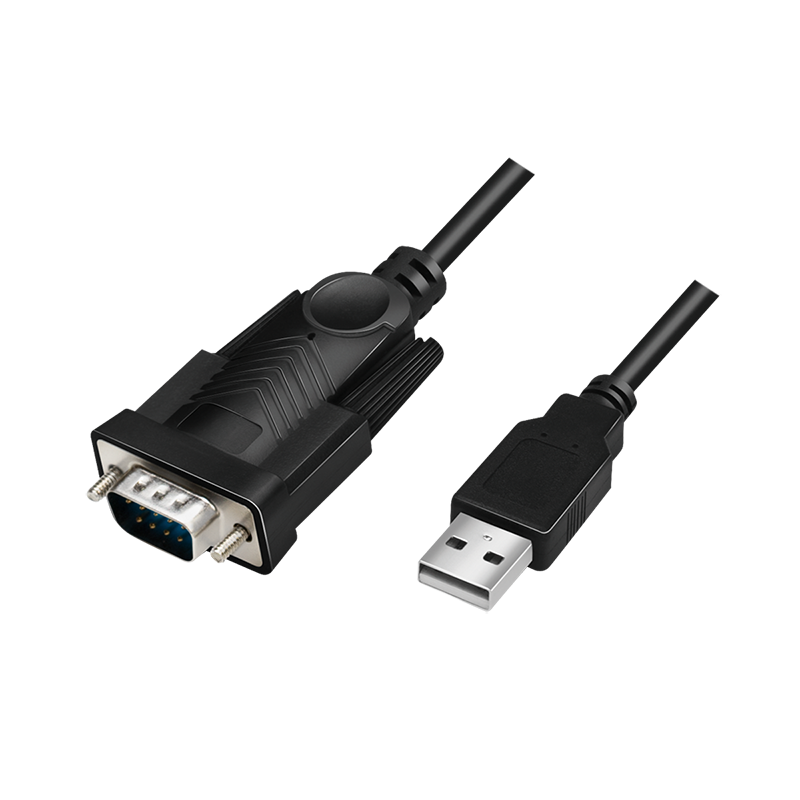 LogiLink USB 2.0 cable, USB-A/M to DB9/M, serial, black, 1.5 m