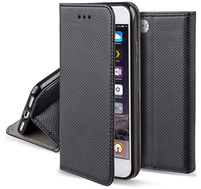 Iphone 14 Pro cover - flip med magnet - sort