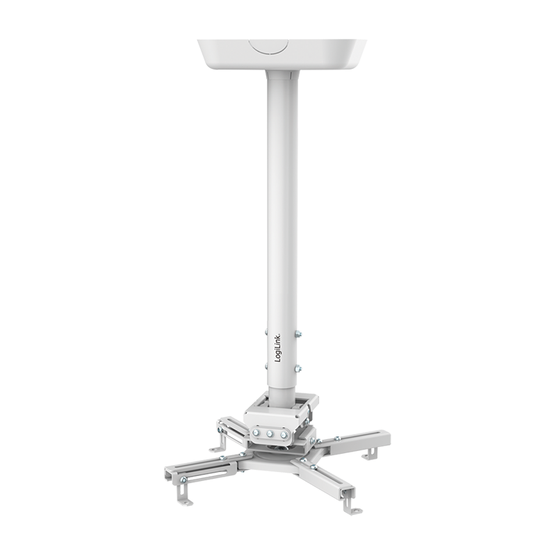Projector mount, arm length: 595–895 mm, white