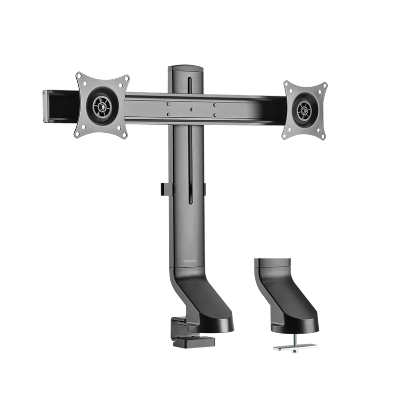 Monitor mount, 17–27", aluminum, curved screens