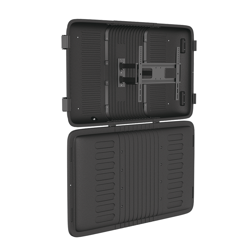Weatherproof TV enclosure, for 32"-55" TVs, steell, black