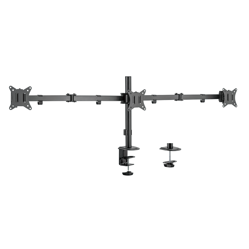LogiLink Triple monitor mount, 17?27", arm length: each 658 mm, aluminum