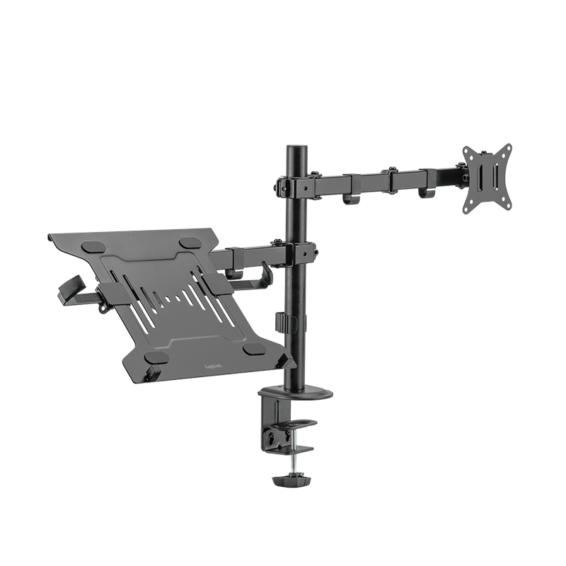 LogiLink Dual monitor mount, 17?32" monitors, 10?15.6" notebooks/tablets