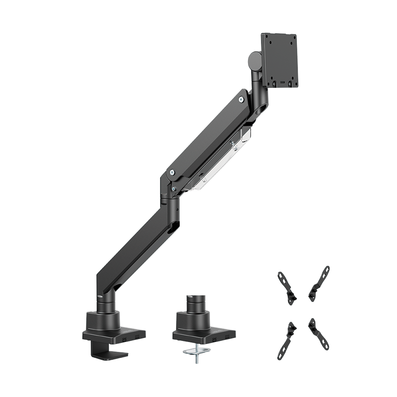 LogiLink Monitor mount, 17-57", gas spring, flat & curved screens, aluminum