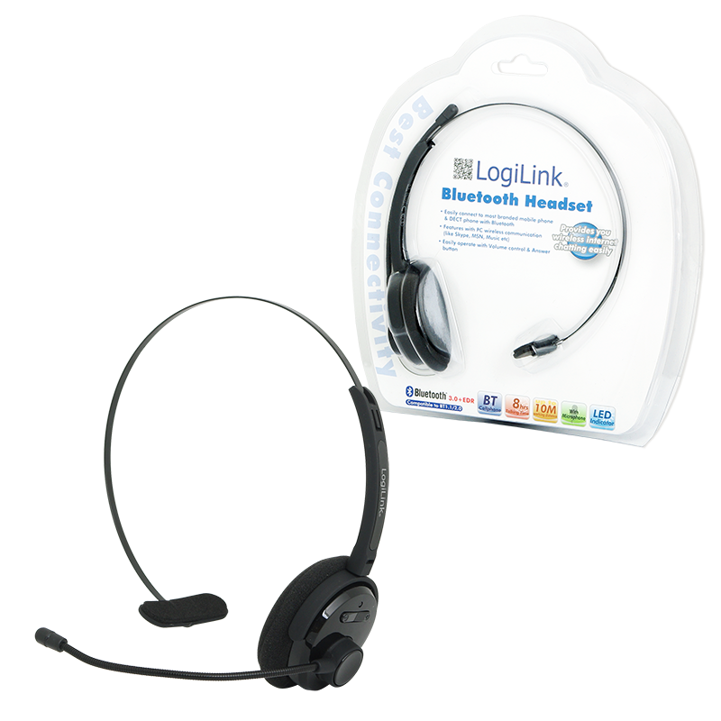Bluetooth Headset Mono med bøjle