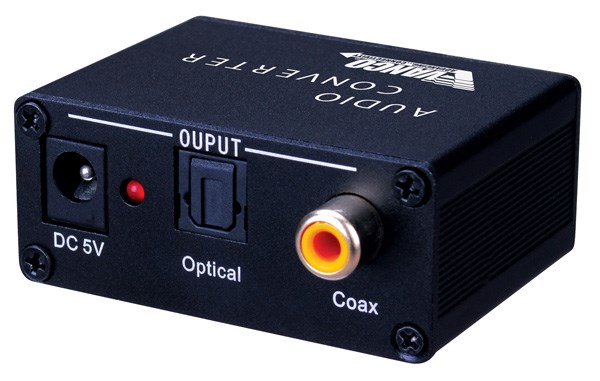 Vanco Digital Audio Converter with Dual Outputs - Optisk / Coax — produktfoto