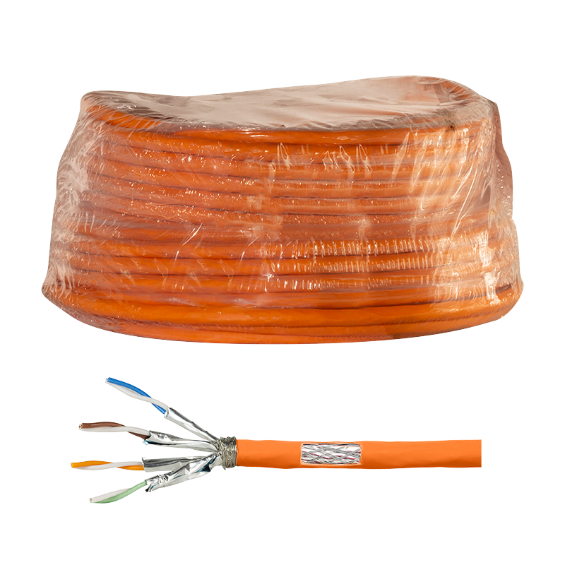 Installation cable PrimeLine, Cat.7, S/FTP, orange, 25 m