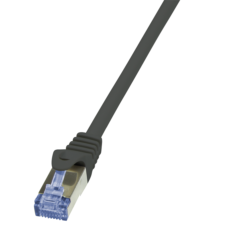 Patch cable PrimeLine, Cat.6A, S/FTP, black, 40 m