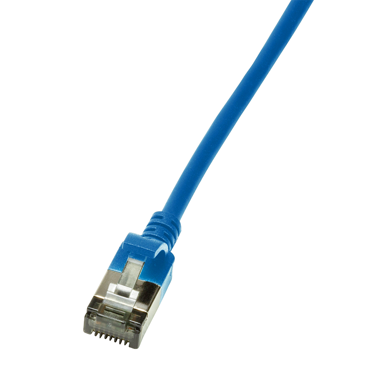 CAT.6A patch cable Ultraflex SlimLine, blue 5.0m