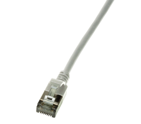 CAT6A patch cable Ultraflex SlimLine, grey, 5.0m