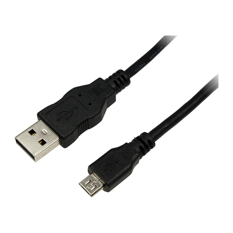 LogiLink USB 2,0 Cable, A/M to Micro B/M, black, 0,60M