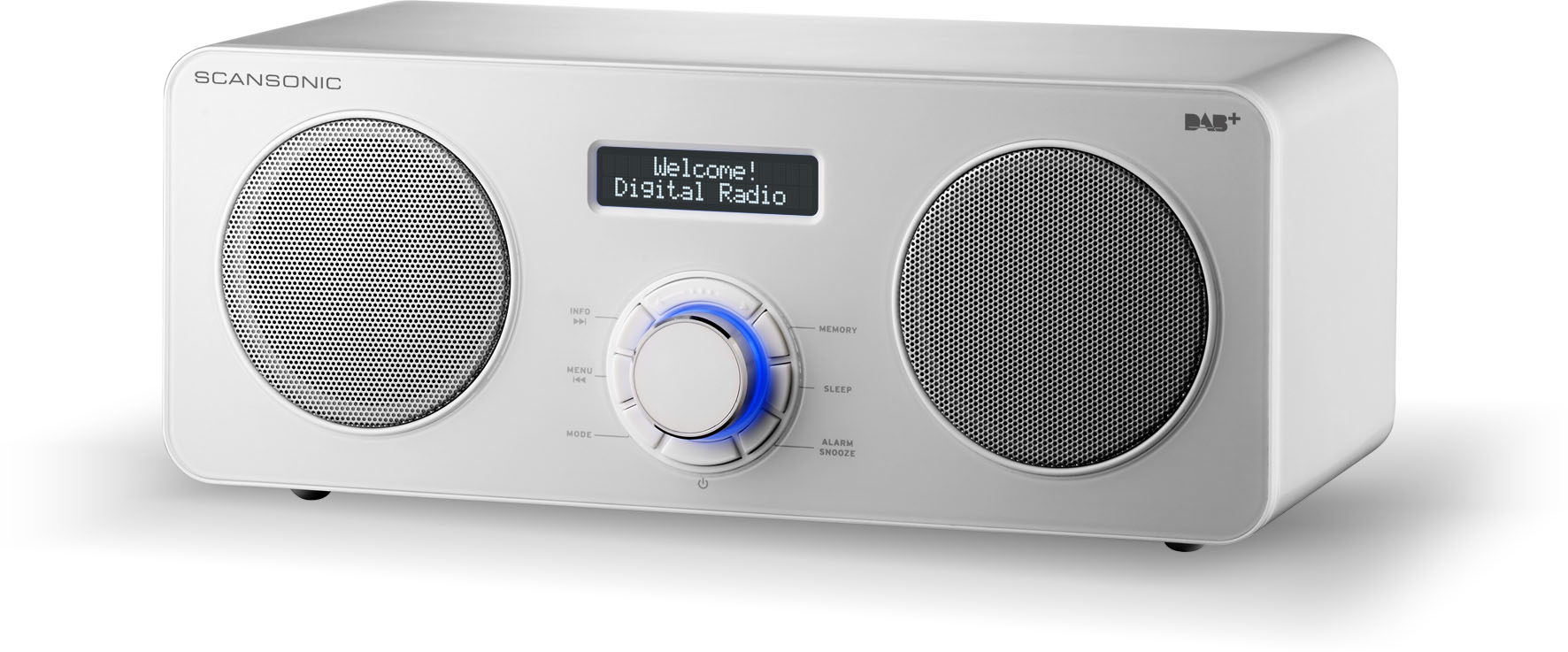 SCANSONIC DA300 FM/DAB+ with Bluetooth - Hvid