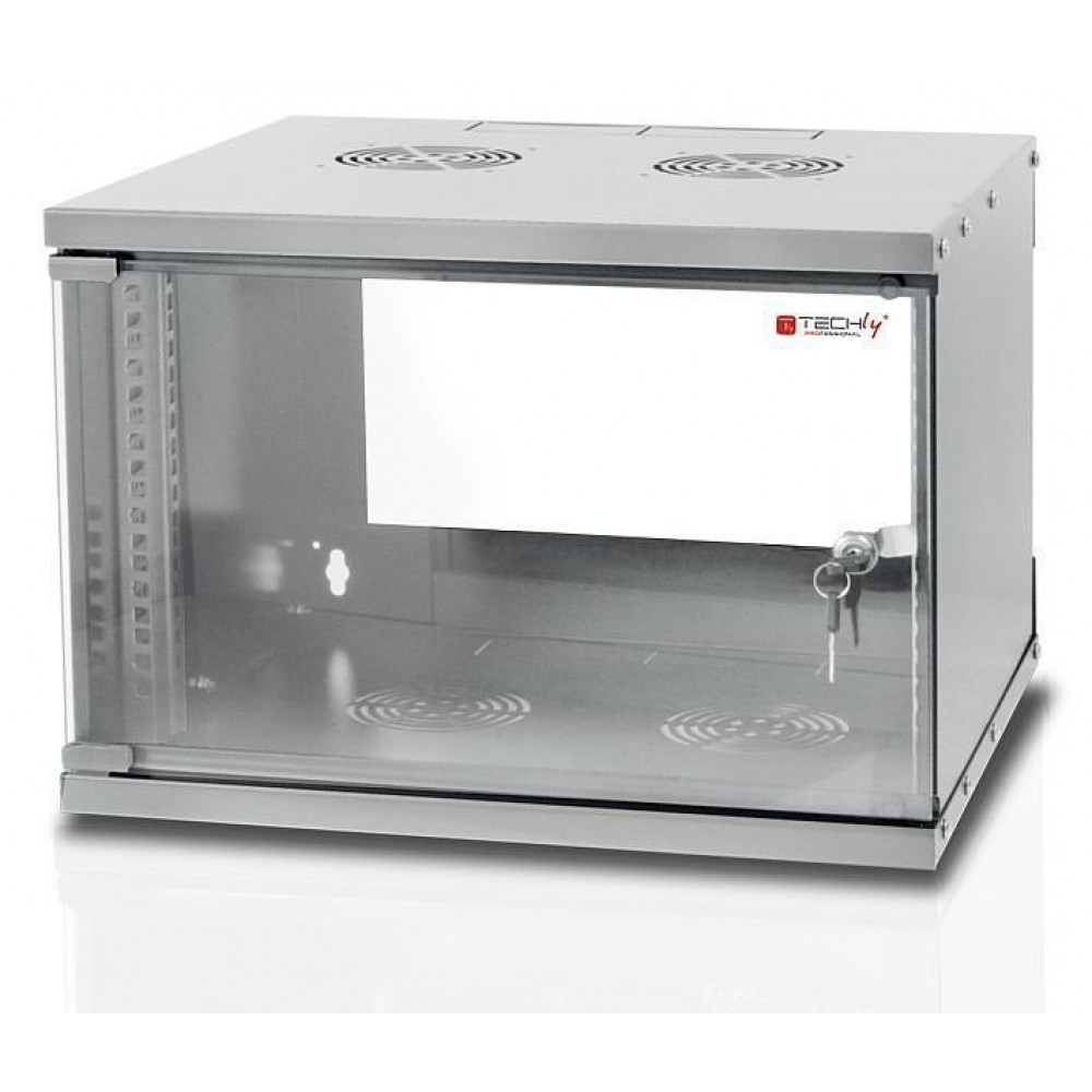 Wall Rack Cabinet 19" 6U prof. 320 Grey Assembled