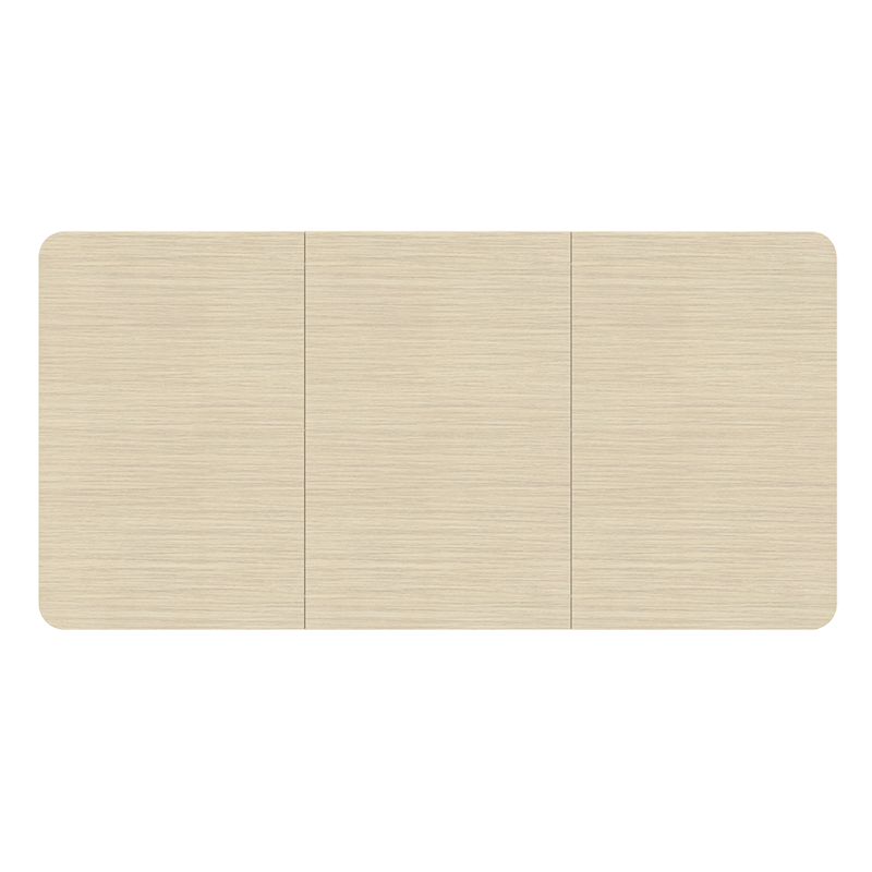 3-piece partitioned wooden tabletop, 1200x600 mm, natural wood