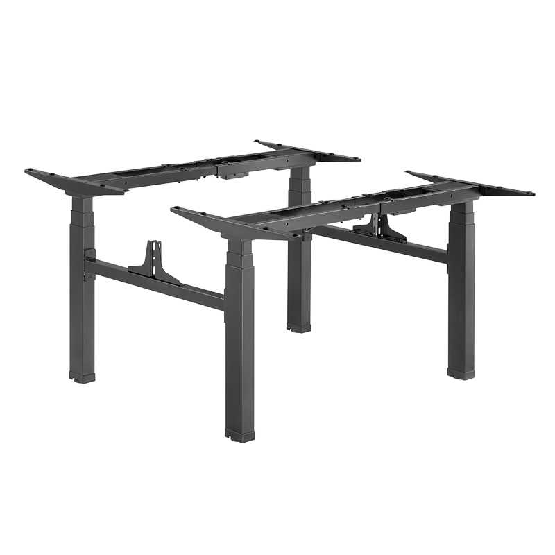 LogiLink Electric adjustable double workstation table frame, 4 motors, black