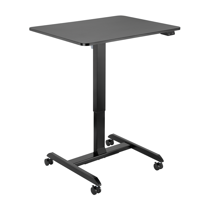 LogiLink Electrically adjustable sit-stand workstation, 1 motor, rollable, black