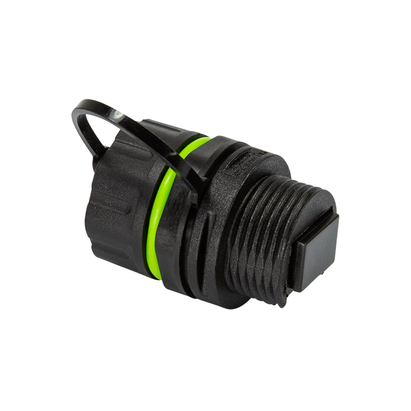 Waterproof fiber optic Simplex SC connector with dust cap
