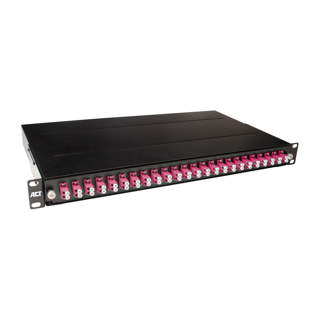 ACT Fiber panel 24 x duplex LC multimode OM4