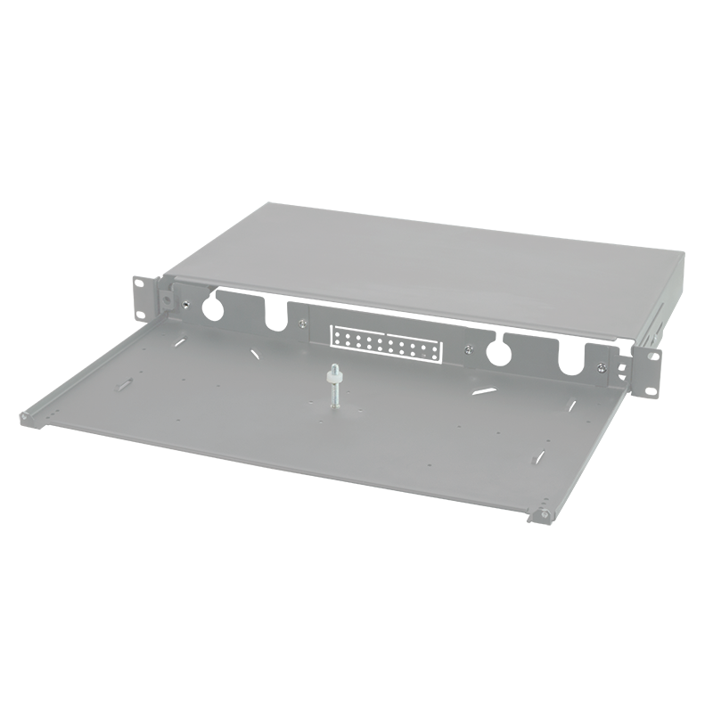 19" Optical distribution frame, sliding type, light grey, em