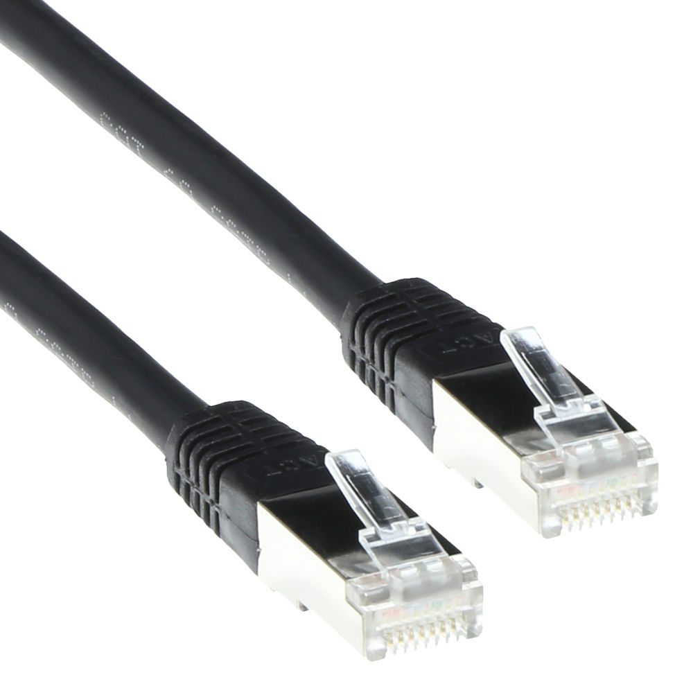 CAT6 S/FTP LSZH BLACK 25.00M
