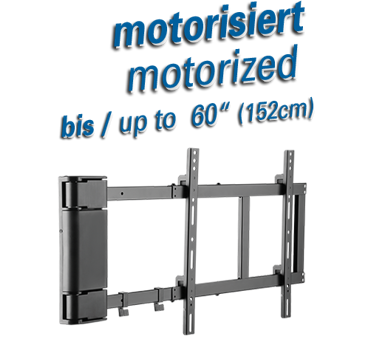 MyWall Motoriseret svingarm til skrme op til 60" / 40 kg / VESA 400 x 400