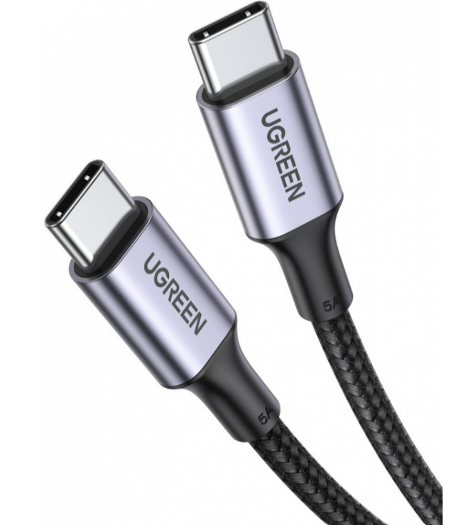 UGREEN US316 Type C to Type C Cable, 100W, 3m (grey)