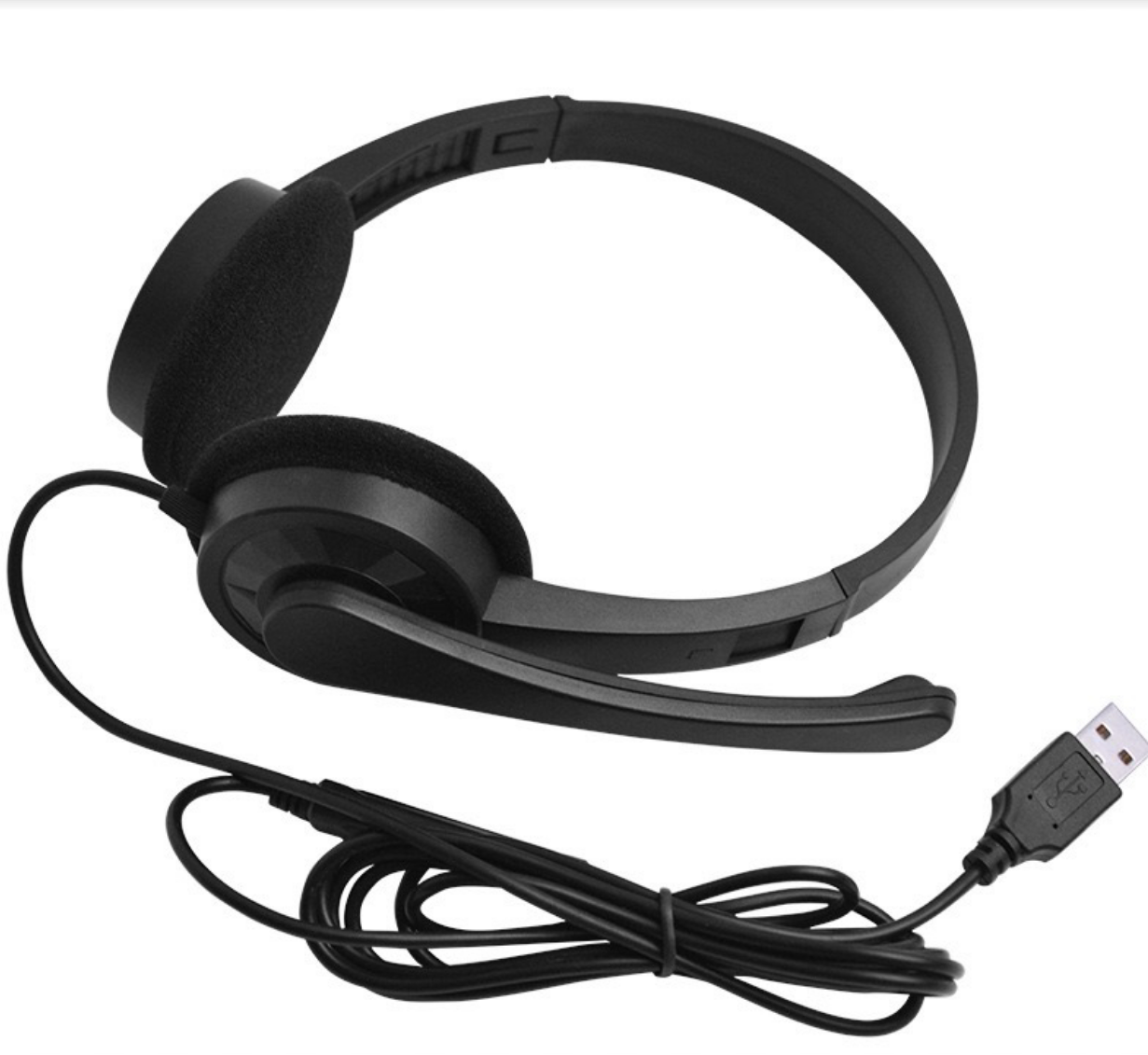USB Headset - On-ear med mikrofon