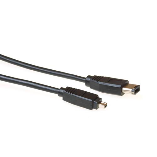 ACT Firewire IEEE1394 connection cable 6-pin male - 4-pin male 4,50 m
