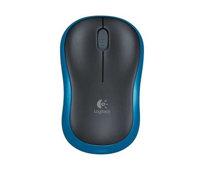 Logitech M185 Trådløs Optisk mus 1000 dpi Sort / Blå