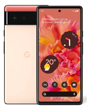 Google Pixel 6 - 5G smartphone - dual-SIM - RAM 8 GB / Intern hukommelse 128 GB - Kinda Coral