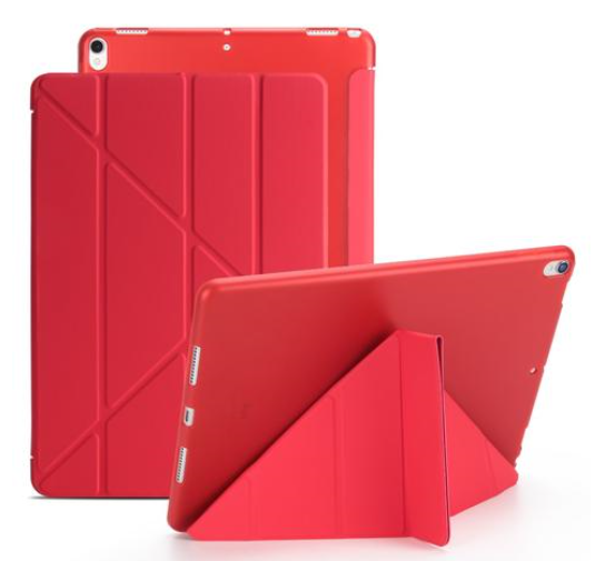 iPad Air (2019) / iPad Pro 10.5" Cover - Fleksibelt Origami Cover - Rød