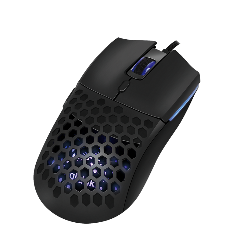 USB gaming mouse, 800/1600/3200/6400 dpi, black
