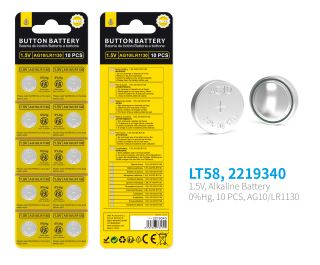 OnePlus Knapcellebatteri - LT58 - 1.5V, AG10 / LR1130 - 10 pack