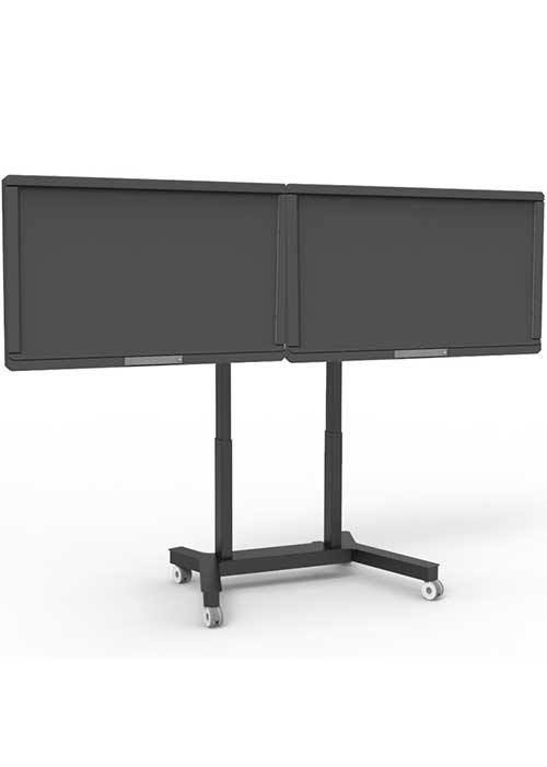 DIMASA Motoriseret trolley til 2 skærme - Op til 100 kg / 55"