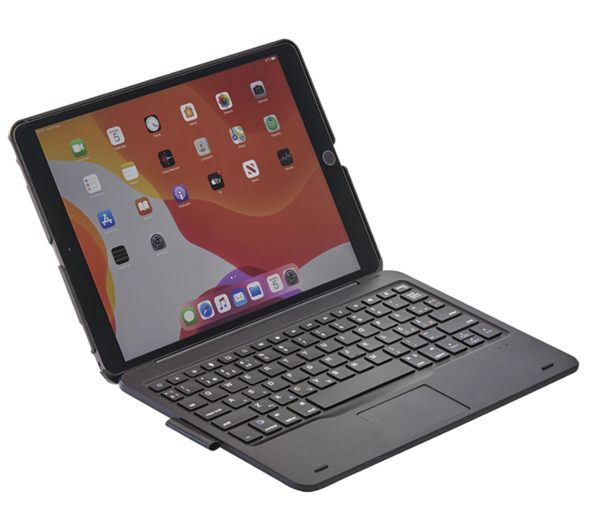 IPAD 10.2" - XCEED COVERKEY 2.0 WIRELESS KEYBOARD DANSK M. CASE (ICK-06-SC) - BLACK